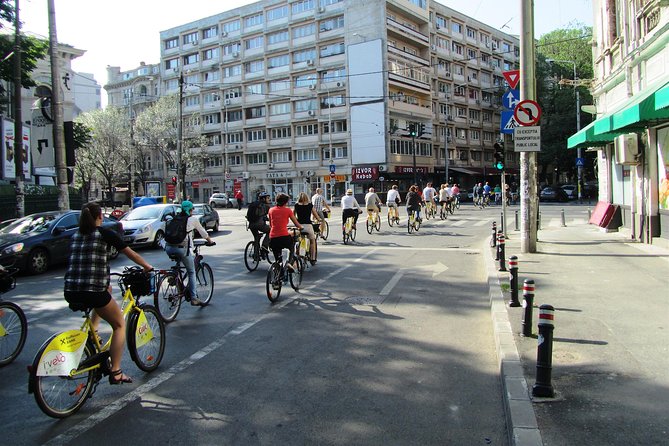 Bicycle Sightseeing in Bucharest - Revolution Square confronts the end of communism