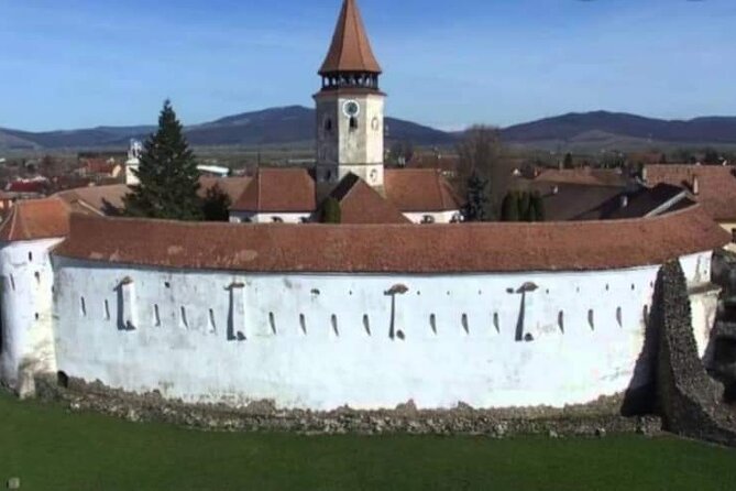 Bran Castle, Rasnov Fortress, Harman & Prejmer Fortified Churches Day Tour - Harman Church and its 56-meter bell tower