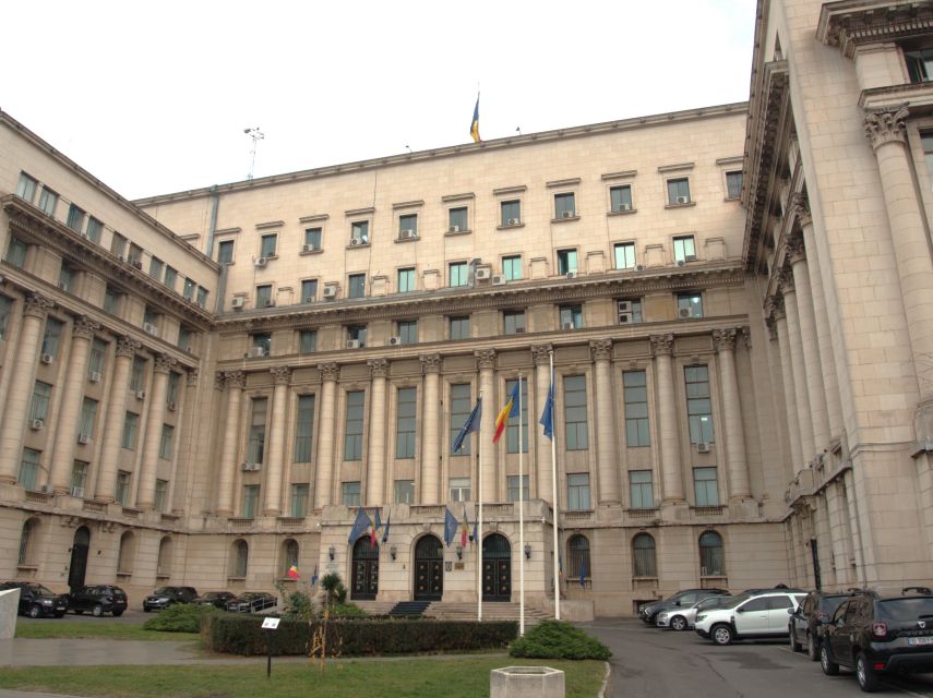 Bucharest by car - full day 'stop and visit' experience - University Square and central Bucharest