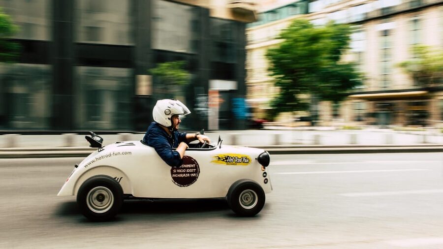 Bucharest: City Tour by a Mini Hot Rod - A city tour with a steering wheel