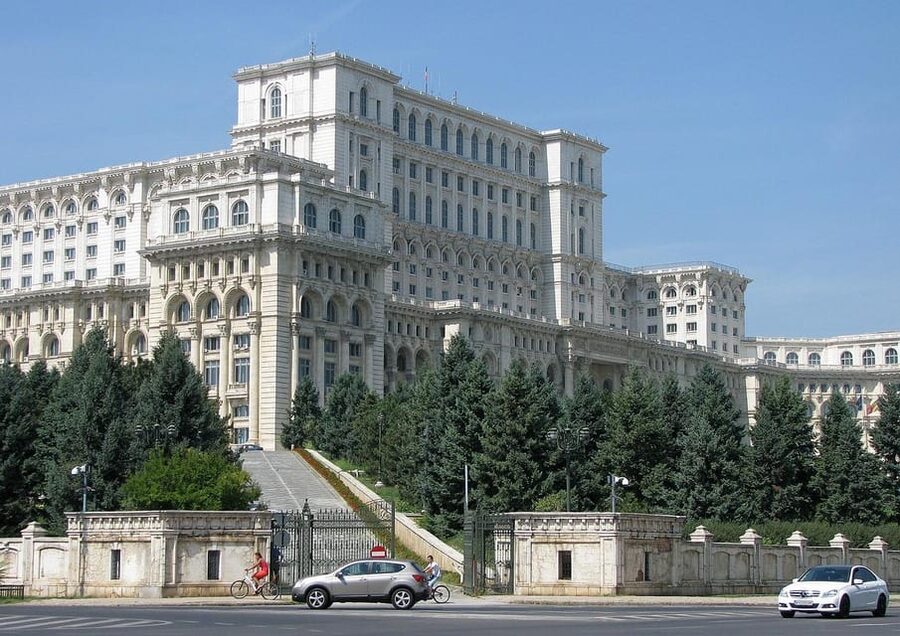Bucharest city tour by car - Revolution Square, the Royal Palace, and the Athenaeum
