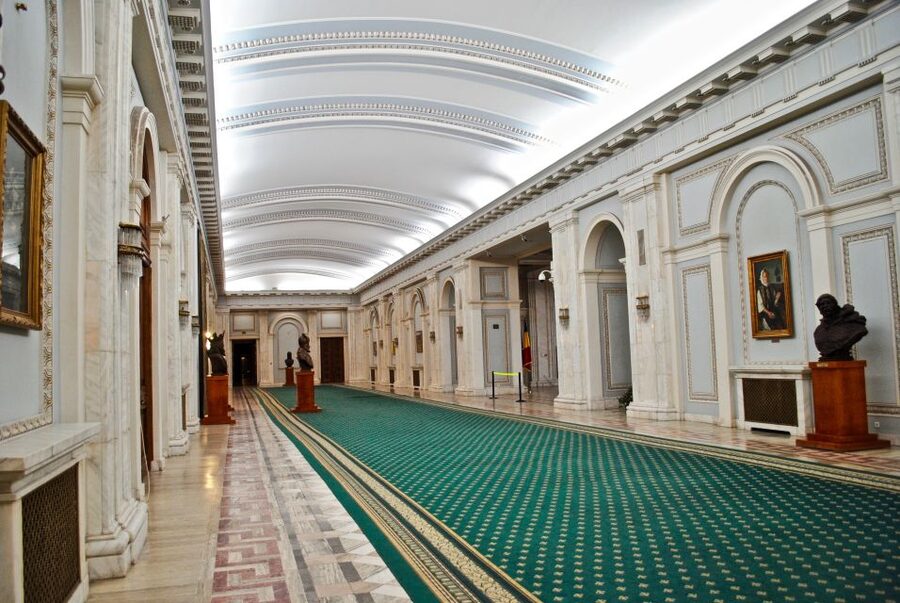 Bucharest: Parliament Palace Skip-the-line Ticket - Marble, wood, and chandeliers on the upper levels