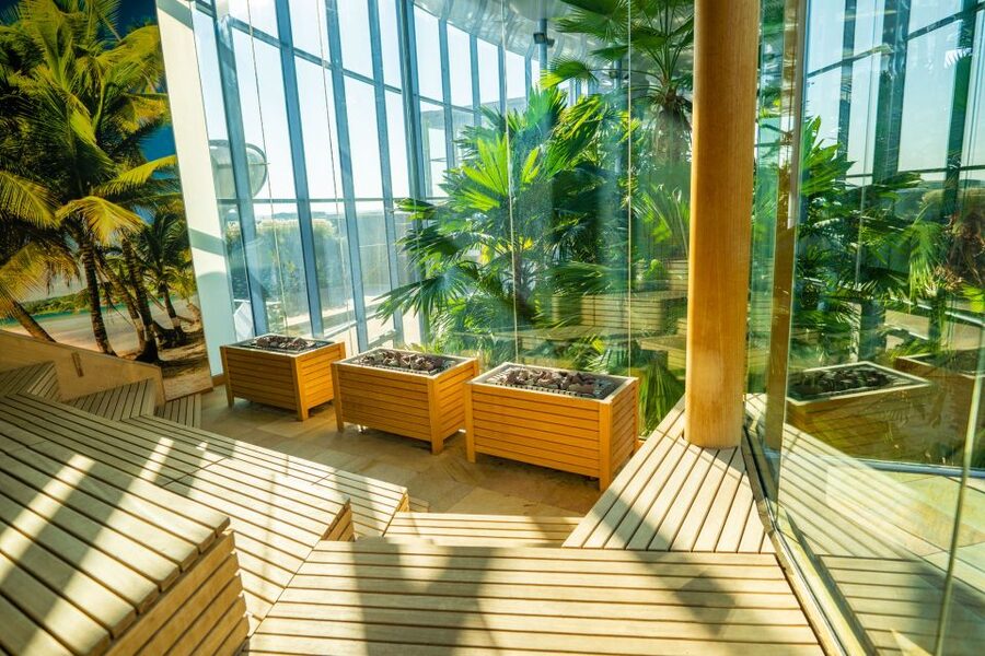 Bucharest: Therme Bucharest Entry Ticket and Transfer - Saunas, infrared beds, and treatments require planning