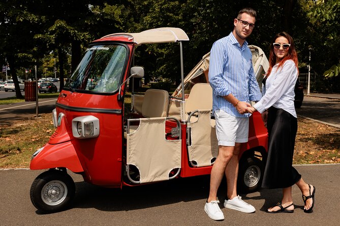 Bucharest Tuk Tuk city tour - University’s Square begins the city story