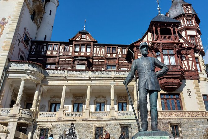 Peles Castle, Dracula Castle and Brasov old town - private tour from Bucharest - Bușteni and Predeal add mountain views without extra stops