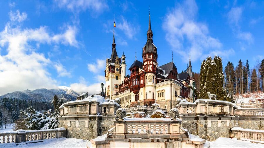 PREMIUM TOUR (6 Pax) Bucharest, Peles&Bran Castles & Brasov - Peleș Castle and Sinaia’s royal setting