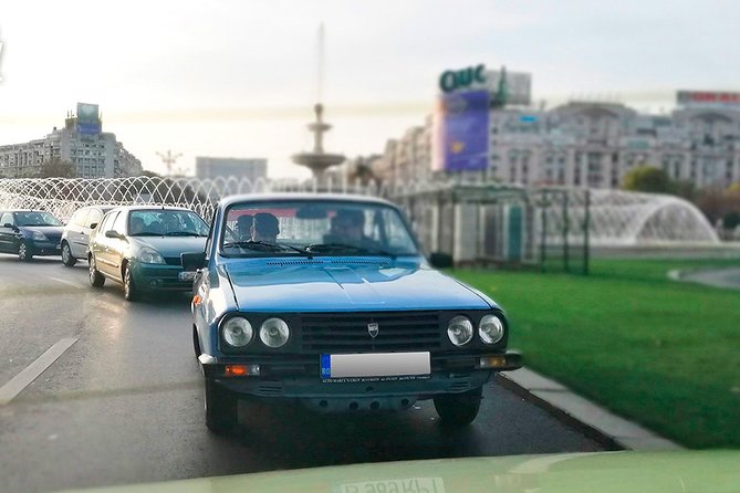 Private -RedPatrol Tour of Bucharest with a Romanian Vintage Car - The Palace of Parliament, size with a political cost