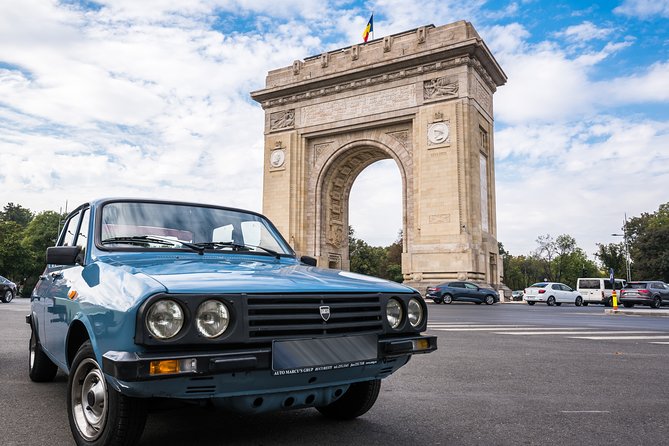 Private -RedPatrol Tour of Bucharest with a Romanian Vintage Car - The unification monument and modern Romanian identity