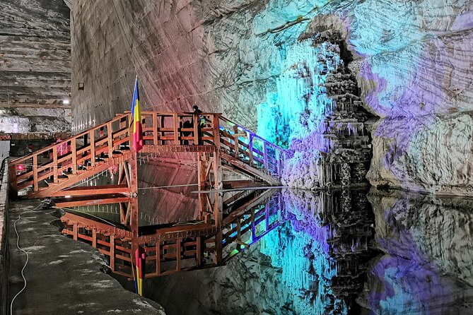 Private Tour to Salt Mine, Lunch at Winery and Dracula Grave - Entering Slănic Prahova at 208 meters below ground