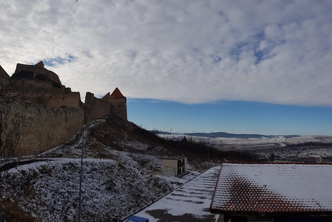Secrets of the Citadels: Brașov, Viscri, Sighișoara and Sibiu - Rupea Citadel above the road
