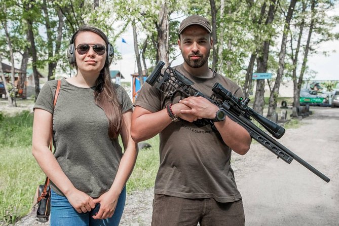 Shooting Range in Bucharest with Hotel Pickup - The safety briefing with the instructor