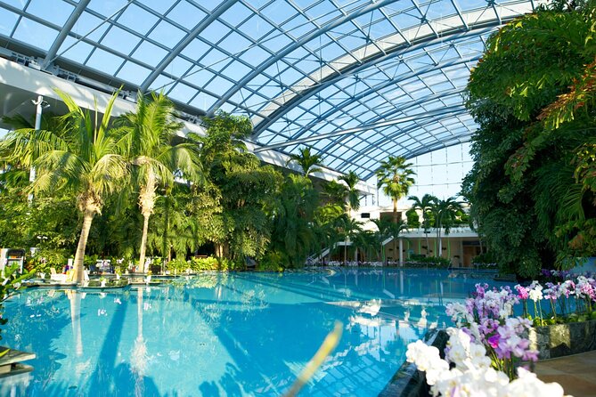 Therme-entrance ticket and transfer pick-up/drop-off Bucharest - Palm: warm water, steam rooms, and a slower pace