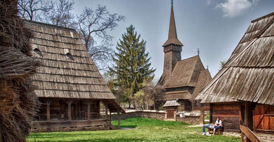 Traditions in Bucharest: Village Museum and Wine Tasting - The Romanian Athenaeum adds a central Bucharest frame