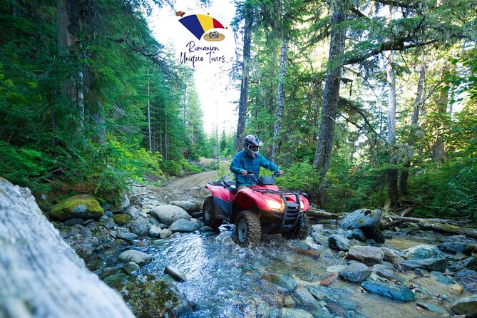 Triumph Arch, Paltinu Dam, Doftana, Small Group ATV Tour - Three hours of ATV riding in Sacarie